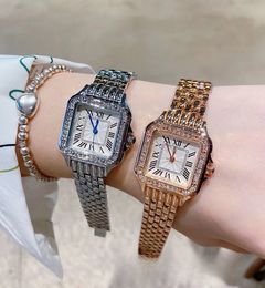 Mode 29 mm dameshorloges quartz zilver goud jurk horloge dame vierkante tank roestvrijstalen behuizing analoog casual horloge Montre de luxe