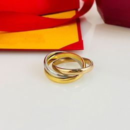 Anillo de diseño 3 en 1 de moda, anillos de acero inoxidable 316L de alta calidad, joyería para hombres y mujeres, anillo clásico de lujo, regalo