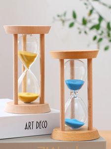 Reloj de arena con marco de madera de 3 minutos a la moda, reloj de arena, reloj de arena, contador de tiempo, cuenta atrás, temporizador de cocina para el hogar, regalo de decoración