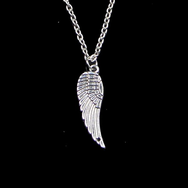 Fashion 30 * 9mm Ange Wings Pendentif Collier Collier Chaîne de lien pour Collier Femme Couture Creative Bijoux Cadeau