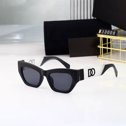 Moda 33008 gafas de sol Diseñador de lujo blanco para hombres y mujeres estilo fresco moda caliente clásico placa gruesa negro blanco marco cuadrado gafas hombre gafas