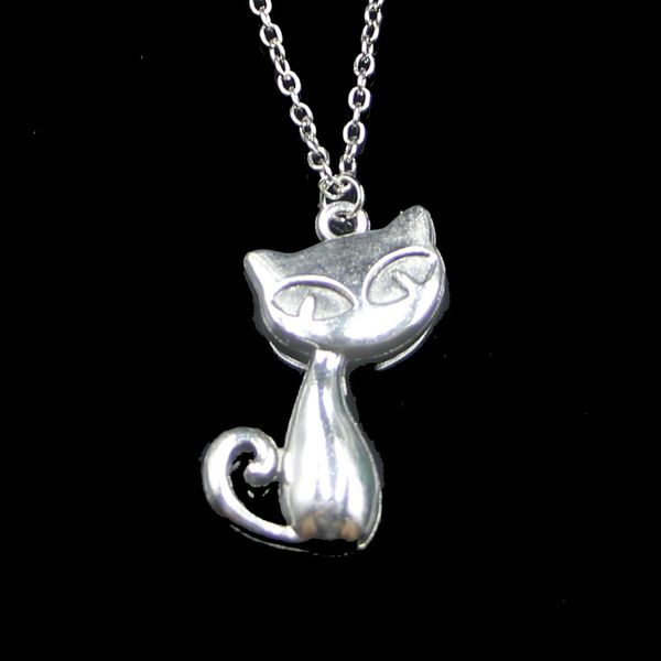 Mode 39*32mm chat renard pendentif collier lien chaîne pour femme collier ras du cou bijoux créatifs cadeau de fête