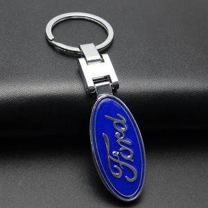 Mode 3D Metal Car Key Rings Keychain Emblem Keble Chain pour Opel Ford Kia BMW Mazda Volvo Seat Toyota Benz Honda 20KINDS