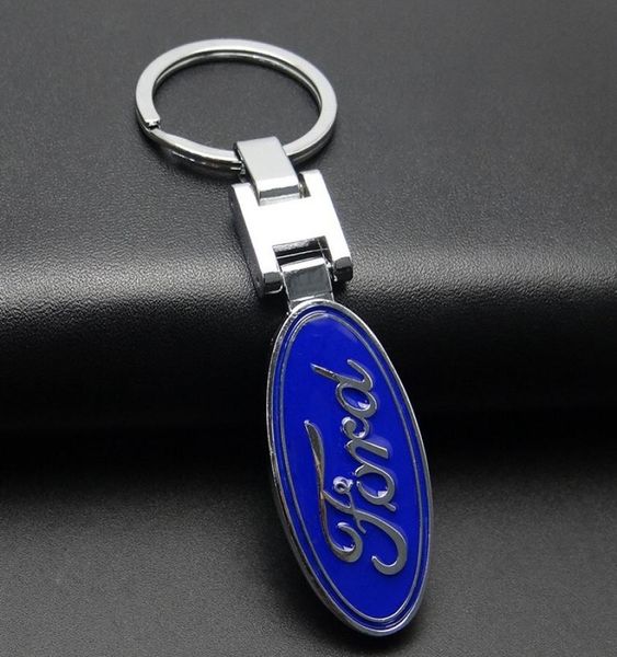 Mode 3D Metal Car Key Rings Keychain Emblem Keble Chain pour Opel Ford Kia BMW Mazda Seat Benz Honda 20KINDS4296710