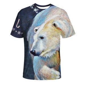 Mode 3D T-shirts Print Dieren Heren Dames T-shirt Anime Korte Mouw Tees O-hals Tops Cartoon T-shirt 138 Xmas Gift