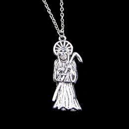 Mode 51 * 19mm Grim Reaper Dood Hanger Ketting Link Ketting Voor Vrouwelijke Choker Ketting Creatieve Sieraden Party Gift