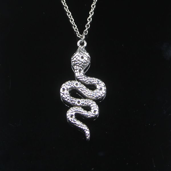Mode 51*21mm serpent Cobra pendentif collier lien chaîne pour femme collier ras du cou bijoux créatifs cadeau de fête