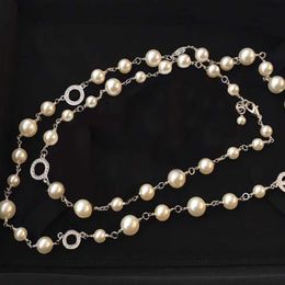 Chaîne de pull en perles 5C, collier de perles pour femmes, bijoux de fête de mariage pour mariée 223S