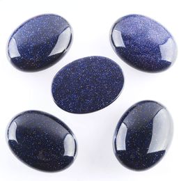 Mode 5 stks natuurlijke edelsteen kralen voor sieraden maken ovale cabochon 30x40mm geen hloe charme gemengde ringaccessoires bu808