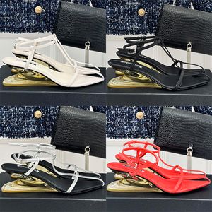 Mode 6cm hoge rubberen zool damessandalen Casual Romeinse sandalen Vrouwelijke ontwerper Volledig lederen fijn lint geweven sandalen met ultralichte dikke zool Maat 35-40