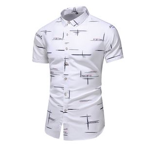 Moda 9 Diseño de estilo Camisa casual de manga corta para hombre Blusa de playa con estampado Ropa de verano Tallas grandes asiáticas M-XXXL 4XL 5XL 210708