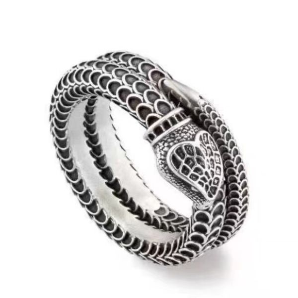 Moda 925 diseñador de plata amor corazón Anillos para hombre mujer anillos de serpiente Parejas anillos de boda hombres mujeres diseñadores g5772
