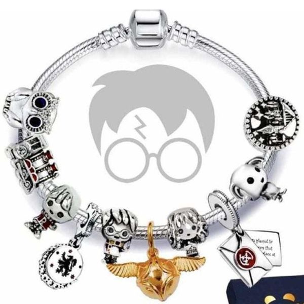 Mode 925 Sterling Silver Cartoon Star Sac Ours Licorne Guerres Murano Murano Verre Charme Européen Perles Dangle Convient Pandora Charm Bracelets Collier