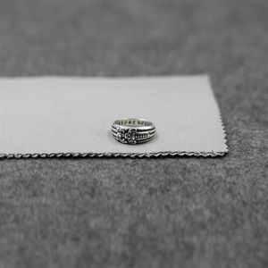 Fashion-925 sterling zilveren ringen trend persoonlijkheid sieraden punk stijl man en vrouw Liefhebbers gift hip hop kruis Zwaard luxe design261J