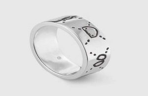 Mode 925 anneaux de crâne en argent sterling bague moissanite anelli pour hommes et femmes fête promesse amoureux de bijoux cadeau avec boîte 52337117