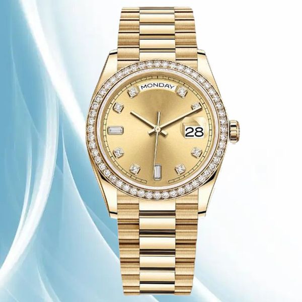 Moda AAA Reloj Mecánico Reloj de cerámica Fecha Dial 41 mm 904L Todo acero inoxidable Hebilla plegable Natación diamante Reloj Zafiro Luminoso Montreux Relojes de lujo