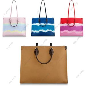 Mode AB deux côtés shopping grands sacs colorés sac à main multi-style en cuir véritable Luxurys Designers femmes hommes Crossbody véritable sac à main grand fourre-tout style dame