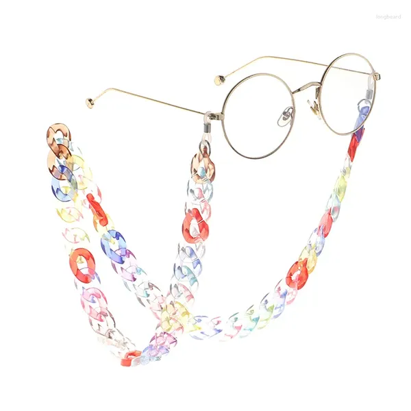 Accessoires de mode 70CM anti-dérapant Portable Style rétro acrylique lunettes porte-cordon sangle de retenue lunettes de soleil chaîne lunettes