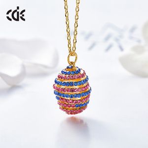 Fashion - Accessoires pour les femmes Chaîne de pulls Europe et Amérique adoptent le collier d'oeufs en cristal Swarovski