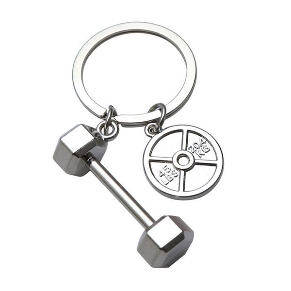 Accessoires de mode porte-clés Mini haltères Fitness porte-clés cadeau de créateur entraîneur Souvenir porte-clés