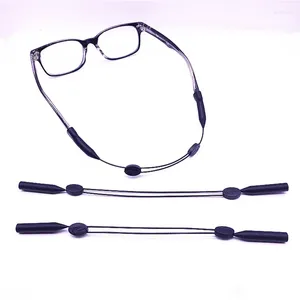 Accessoires de mode chaînes de lunettes portables porte-lunettes réglable en Silicone cordon de lunettes sangle de cou corde antidérapante