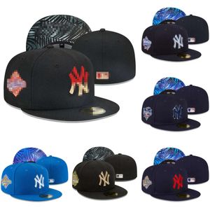Accessoires de mode unisexe toutes les équipes, chapeaux ajustés de Baseball Hip Hop brodés de fleurs New Era 7-8