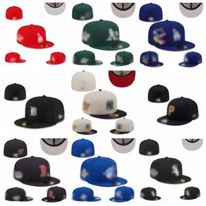 Accessoires de mode Casquettes de baseball unisexes classiques Black Hop Chicago Sport Casquettes de conception entièrement fermées Chapeau Stitch Heart Love Hustle Flowers taille 7-8