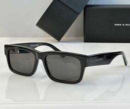 Mode acetaat Zonnebril Eyewear Collectie zonnebril dames ontwerpers SPRA065 Tempel zwart frame metaal 3Dlogo UV400 heren casual zonnebril top kwaliteit