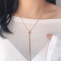 Mode verstelbaar 316L titanium stalen goudketting ketting ontwerper vrouw rose goud chokers kettingen kettingen voor vrouwen feestvriend cadeau punk hiphop sieraden 64 cm