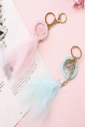 Fashion AessoriesColors Kelechain Dreamcatcher Sac Pendentif décoration Cadeau fait à la main Mini Mordern Style Dream Catcher Keychains 165394504