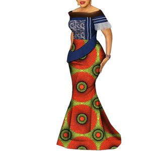 Mode robes africaines pour femmes Dashiki tenues pour mariage dame élégante robes de soirée africaine Boubou africain WY10327