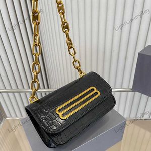 Bolso bandolera de cocodrilo de moda para mujer Temperamento Bolsos de noche Lujo de alta calidad Cadena de cuero Hombro Monedero Diseñador Clásico Monederos femeninos 230515