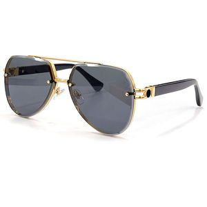 Fashion Alloy Oval Frame Zonnebril 2022 Dames Luxe Merk Eyewear Designer Hoge kwaliteit Pilotenbril voor de zomer