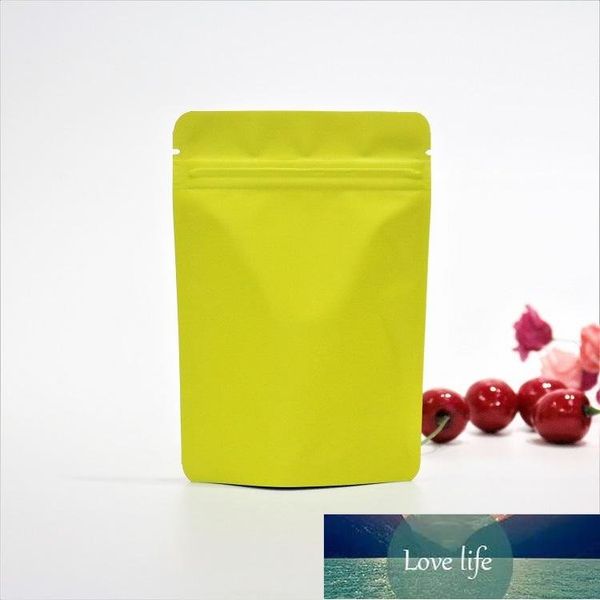 Fashion en aluminium en aluminium Stand Up Up Mylar Zip Lock Bags Emballage Matte Dry Fruit Rangement Sachets avec Candy Candy et Sac à café 12 * 20cm