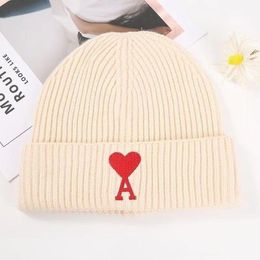 Mode ami wollen gebreide muts voor dames designer beanie cap Wintervlecht warme herenhoed voor verjaardagscadeaus