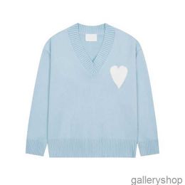 Mode Amisweater Paris Pullover Herren Designer Strickhemden Langarm Französisch High Street bestickt ein Herzmuster Rundhals Strickwaren Männer Frauen Am S-XLCJN4