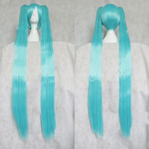 Mode anime cosplay vocaloid groene dam tan groene paardenstaart pruik