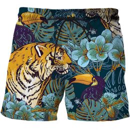 Fashion Anil Tiger 3D Pattern imprimé short pour hommes