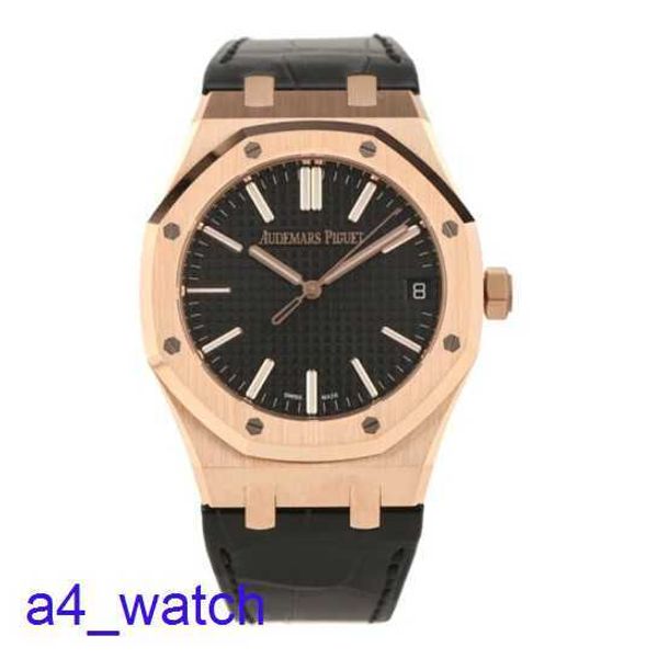 Fashion AP Wrist Watch 15510OR.OO.D002CR.02 Royal Oak Series 18K Rose Gold Automatic Mechanical Mens Chronograph Watch