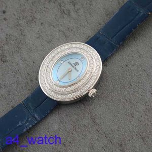 Fashion AP Wrist Watch 67395BC Femme Plaque bleue claire Diamond Diamant 18K White Gol Quartz Womens Watch