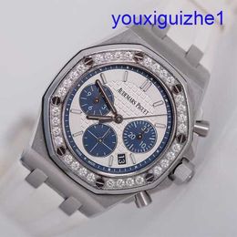 Fashion AP Wrist Watch Epic 26231 Royal Oak Panda Face Womens Fine Steel Diamond Watch Automatic Machinery Watch Swiss Watch Famous Luxury Watch