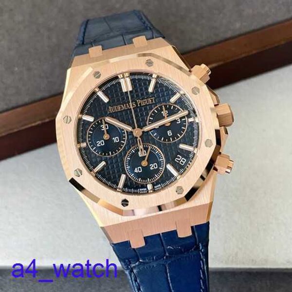 Fashion AP Wrist Watch Mens Royal Oak Series 26240or Black Face 18K Rose Gold Mens Automatic Mechanical Watch