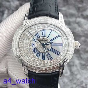 Fashion AP Wrist Watch Millennium Series Mens Watch 18K Platinum Material with-Square Diamond arrière Automatique Mécanique Automatique pour hommes