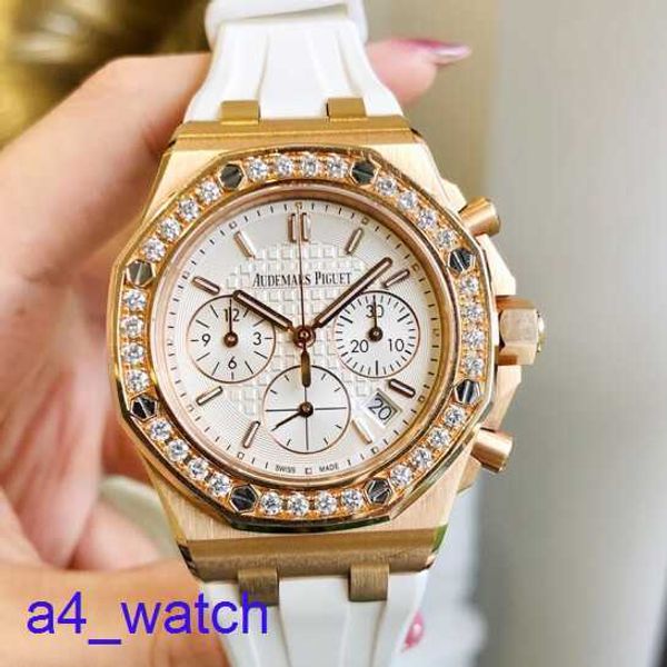 Moda AP MUBLITACIÓN RELOJ ROYAL OK OFFSHORE SERIE 37 mm Placa mecánica automática Anillo exterior Rose Gold Precision Steel y Moda de Moda Elegante