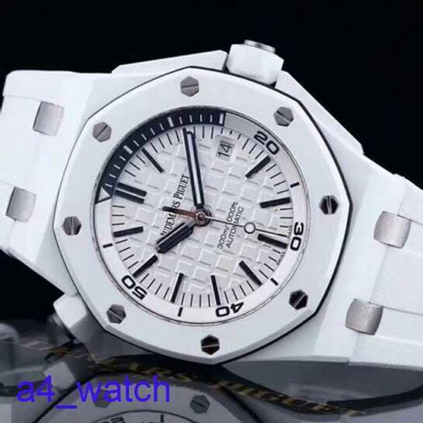 Fashion AP Wrist Watch Royal Oak Offshore 15707 Rare White Ceramic Materif