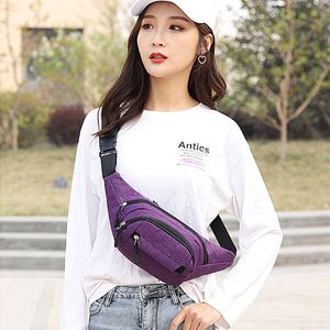 Mode arrivée femmes multicolore taille Packs étanche sac de course Sports de plein air ceinture équitation téléphone portable Fanny Pack salle de sport