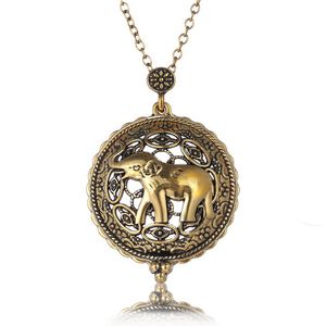 Mode-Art loupe Cabochon collier Vintage rétro Antique vie arbre chat carte pendentif colliers pour femmes hommes bijoux