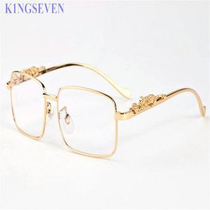 mode houding zonnebril voor mannen vrouwen bril luipaard frames zonnebril dames goud zilveren legering metaal frame nieuwe brillen met b265x