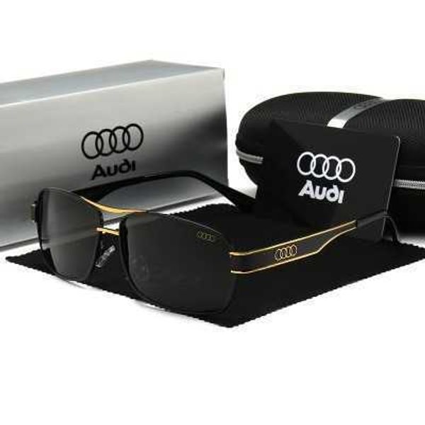 Mode Audi Top Lunettes de soleil Classic Men's 4S Store Cadeau Lunettes de conduite polarisées haut de gamme 553 avec logo et boîte