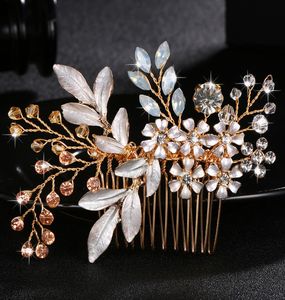 Fashion Austria Crystal Stone Hair Sembs Handmade Wedding Hairpins Femme Femmes Hair Bijoux Clips Colorful Bridal Accessoires JCH0399966944